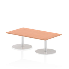 Dynamic Italia 1400 x 800mm Poseur Rectangular Table Beech Top 475mm High Leg ITL0262 DD