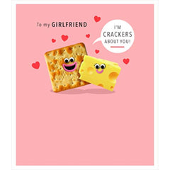 Cheese Design Girlfriend Valentine's Day Card