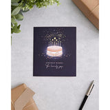 UK Greetings Birthday Card For Her/Female/Friend With Envelope - Starry Cake Design