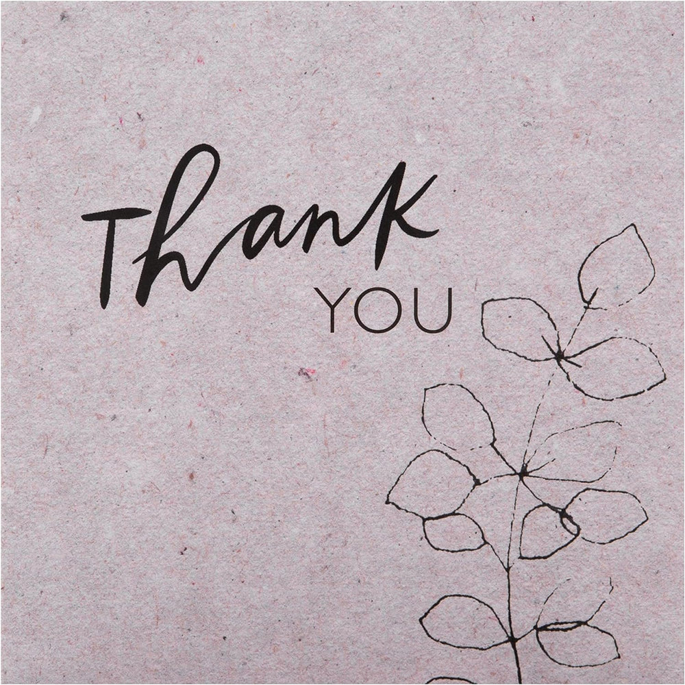 Hallmark Thank You Cards - Pack of 10 in 2 Classic Designs, Grey & Brown,25566740