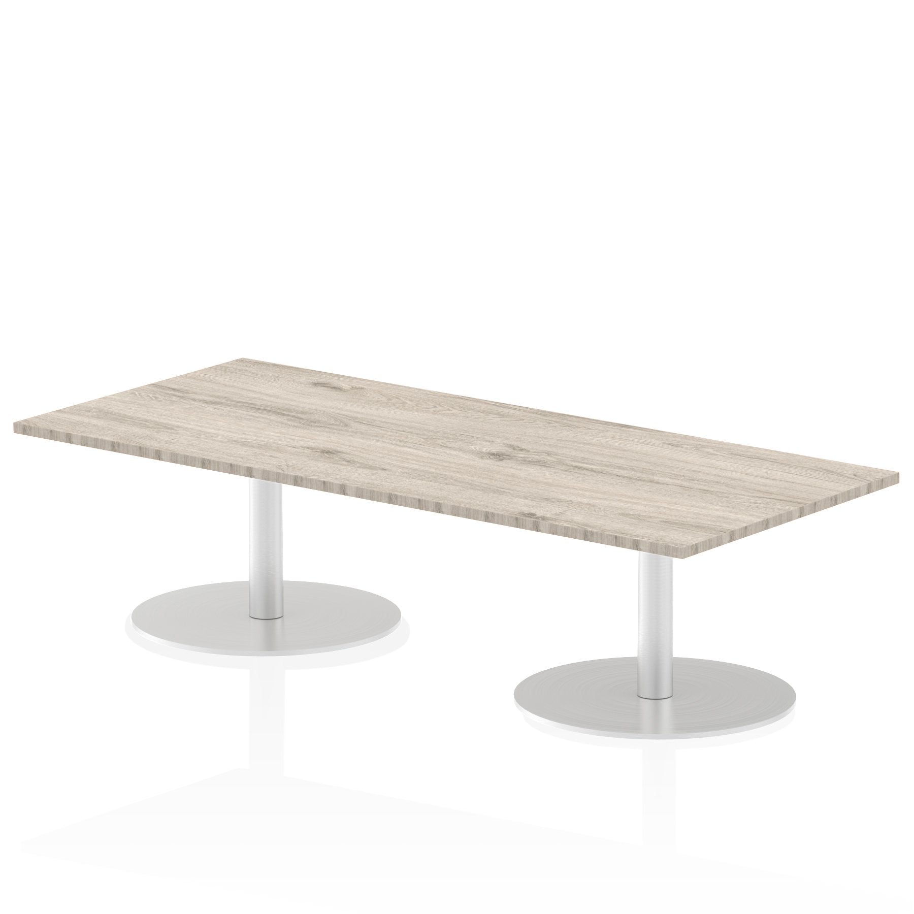 Dynamic Italia 1800 x 800mm Poseur Rectangular Table Grey Oak Top 475mm High Leg ITL0303 DD
