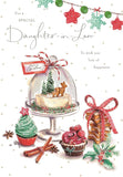 Daughter-in-Law Christmas Greeting Card with Festive Design and Heartfelt Wishes