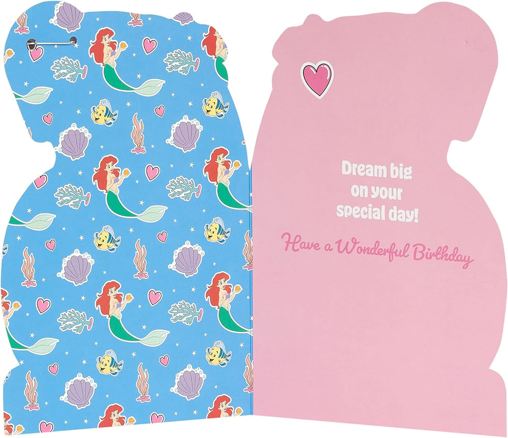 Disney Ariel 6th Birthday Card