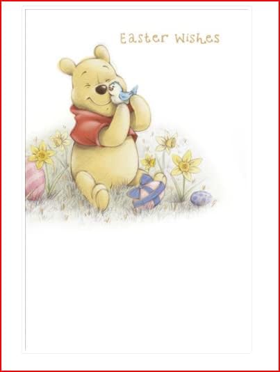 Disney Winnie The Pooh Easter Wishes Easter Card
