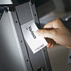 ValueX Self Adhesive Label Holder and Insert Polypropylene 35x102mm (Pack 12) - 10325