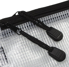 90% Recycled Clear Flat Pencil Case – 20x13cm, Eco-Friendly & Durable