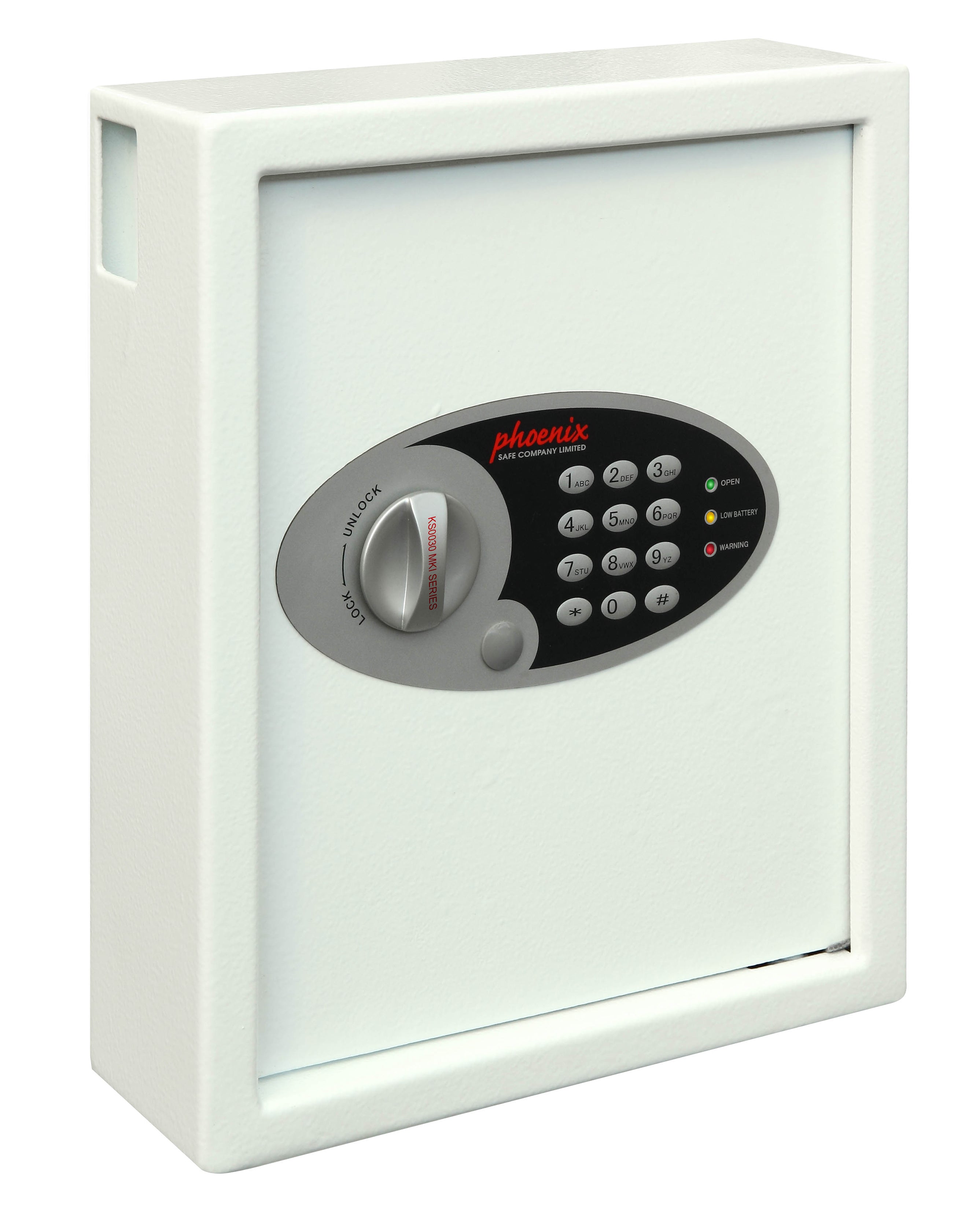 Phoenix Cygnus Key Deposit Safe 48 Hook Electronic Lock White KS0032E DD