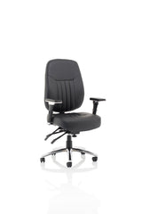 Barcelona Deluxe Black Leather Operator Chair OP000241 DD