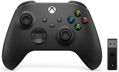 Xbox Carbon Black USB-C and Bluetooth Wireless Gaming Controller with Adapter