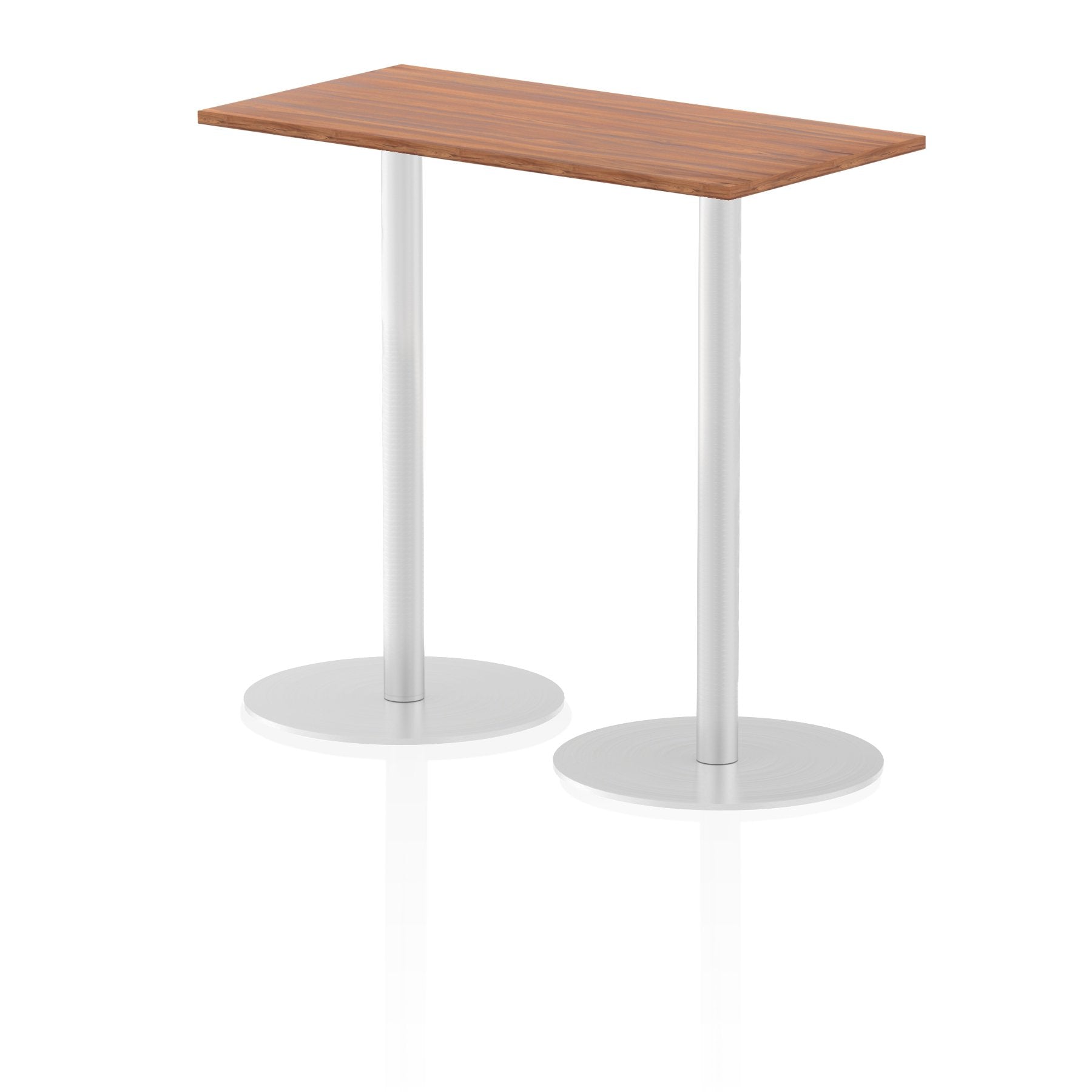 Dynamic Italia 1200 x 600mm Poseur Rectangular Table Walnut Top 1145mm High Leg ITL0239 DD