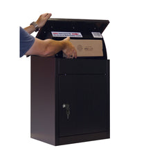 Phoenix Top Loading Pacel Box Black with Key Lock - PB0581BK DD