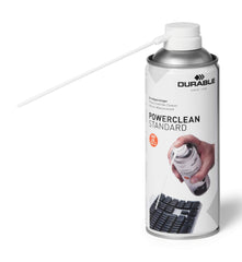 Durable POWERCLEAN Strong HFC-Free Compressed Air Duster Cleaner 400ml - 579619