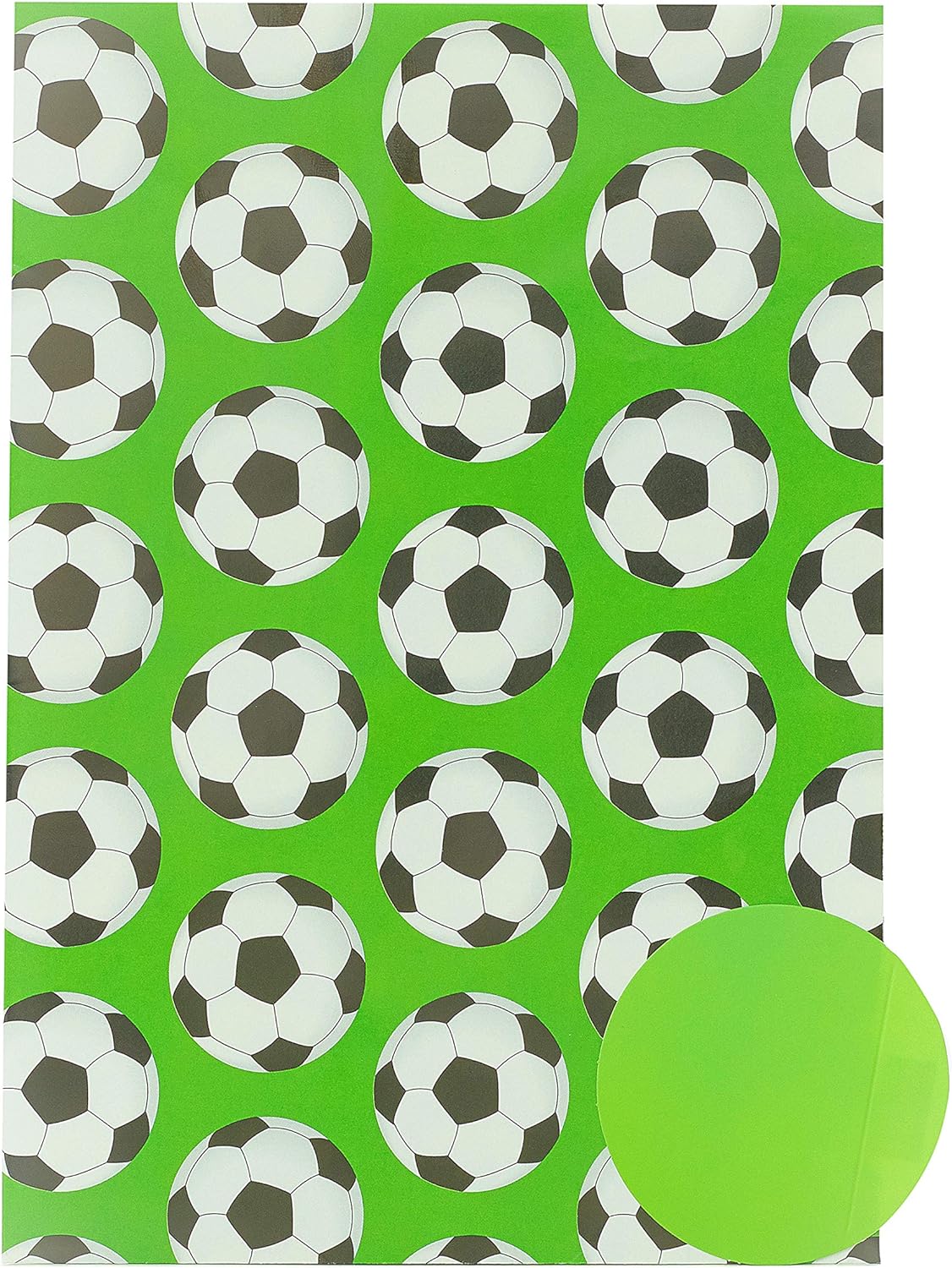 Football Design Wrapping Paper 2 Sheets & 2 Tags