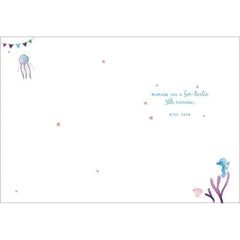 The Great British Card Company Artistic 'Age 5' Female Birthday Greeting Card - Magical Mermaids - With a Flittered Finish - For Her