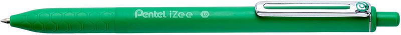Pentel IZEE Ballpoint Pen Retractable 1.0mm Tip 0.5mm Line Green (Pack 12) BX470-D