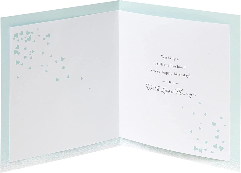 Husband Birthday Card With Envelope - 3D Effect Design