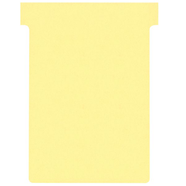 Nobo T-Cards A80 Size 3 Yellow (Pack 100) 2003004