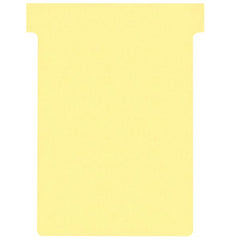 Nobo T-Cards A80 Size 3 Yellow (Pack 100) 2003004