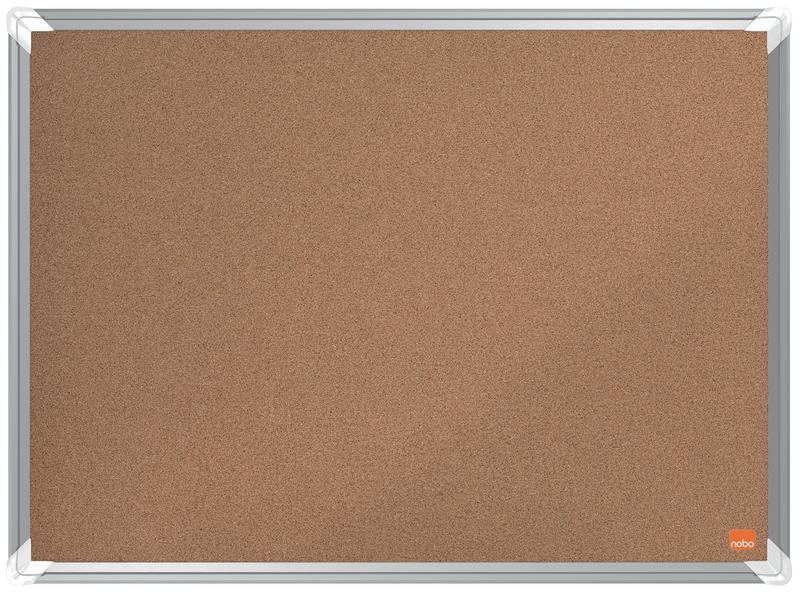 Nobo Premium Plus Cork Noticeboard Aluminium Frame 600x450mm 1915179