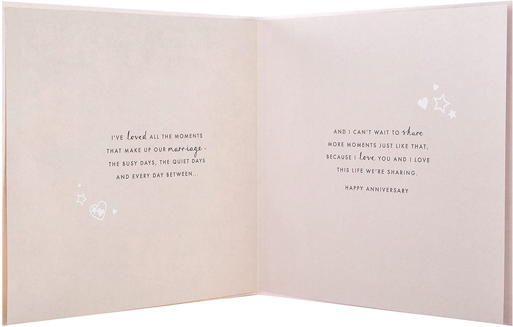 Intricate Laser-cut Design Husband Wedding Anniversary Card