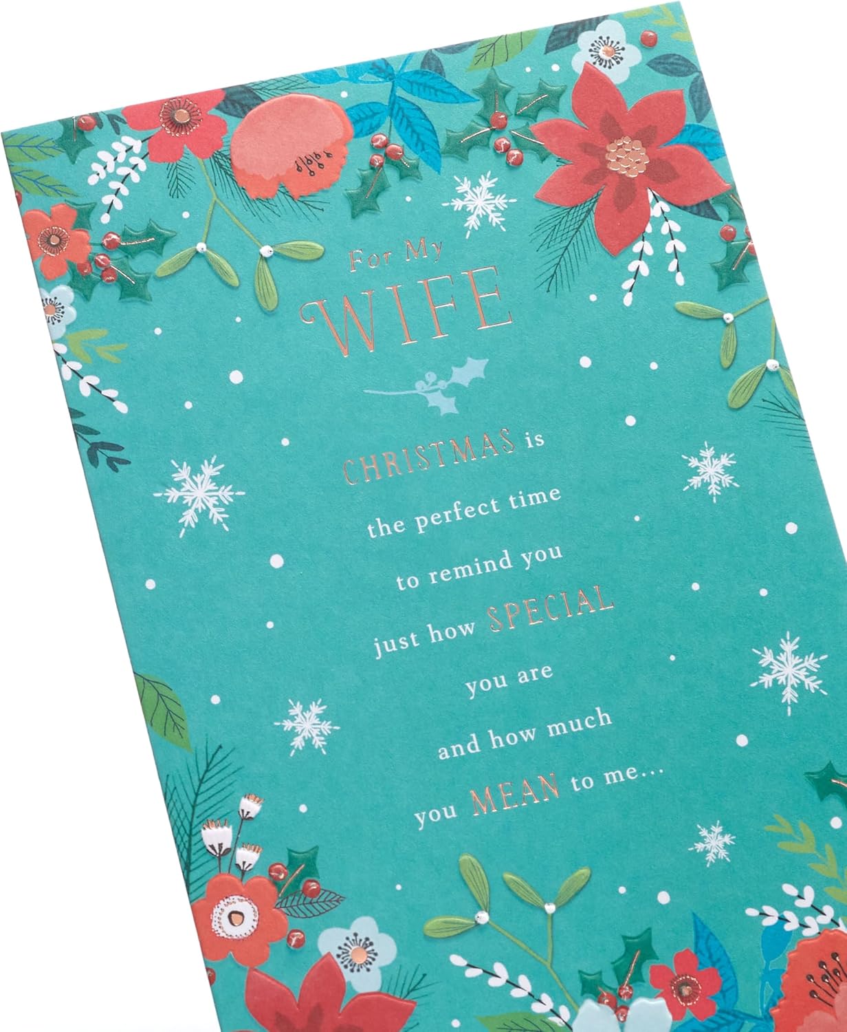 UK Greetings Wife Christmas Card – Heartfelt Festive Design