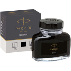 Parker Quink Bottled Refill Ink for Fountain Pens 57ml Black - 1950375