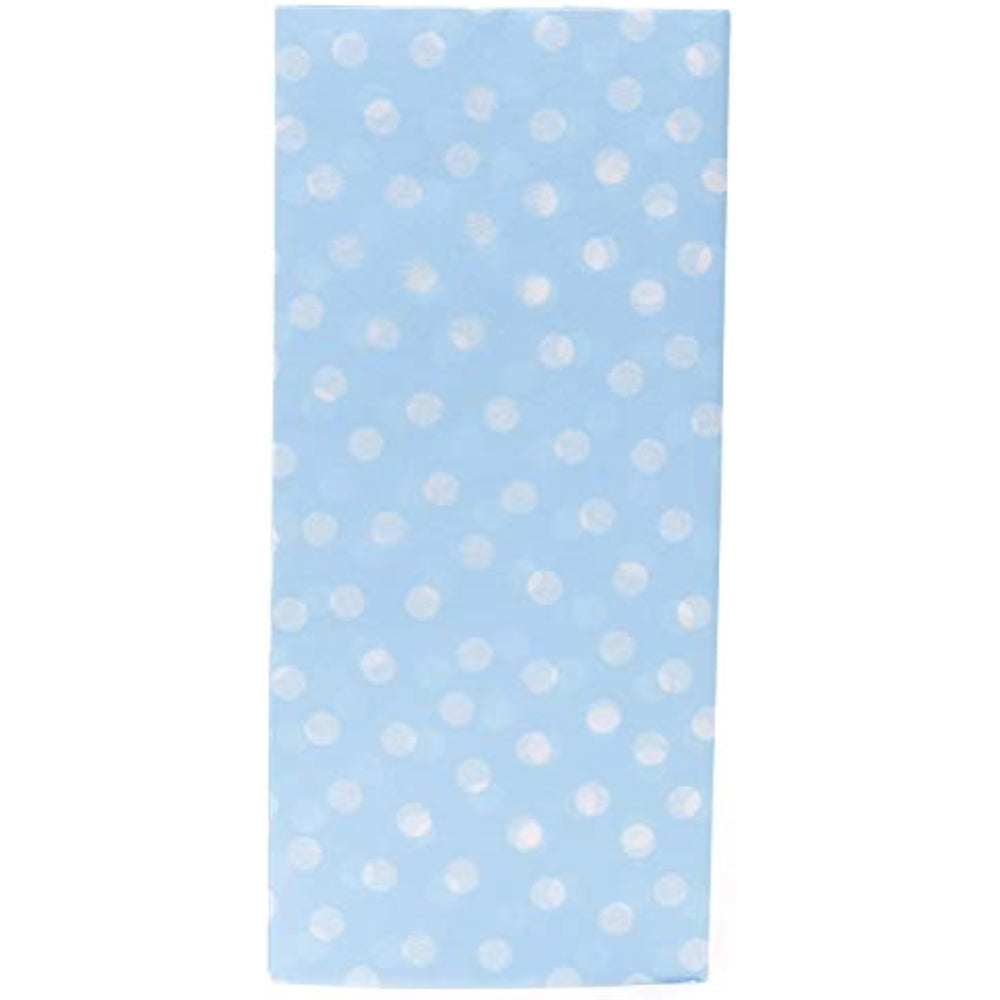 UK Greetings Tissue Paper for Him/Her/Friend - Blue & White Polka Design, Blue, White, 3 count (Pack of 1)