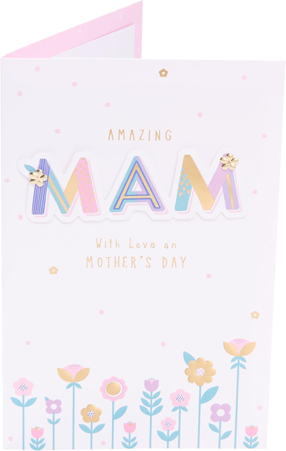 UK Greetings Mother's Day Card for Mam - Floral Design
