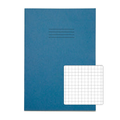 Rhino 13 x 9 A4+ Oversized Exercise Book 40 Page 7mm Squared Light Blue (Pack 100) - VDU024-360-4 DD