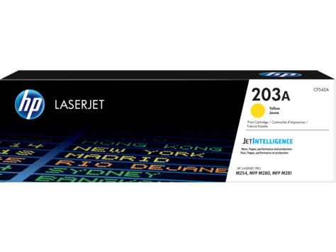 HP 203A Yellow Standard Capacity Toner Cartridge 1.3K pages - CF542A