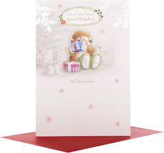 Great Grandson Christmas Greeting Card with Cute Festive Design and Heartfelt Wishes