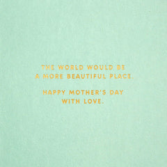 3D Effect Colorful Garden Design Mother's Day Card