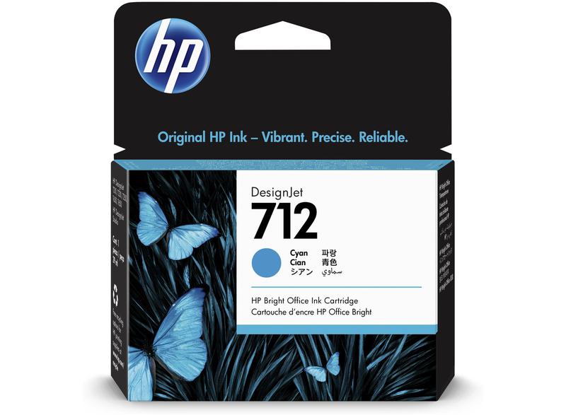 HP 3ED67A 712 CYAN INK CARTRIDGE 29ML