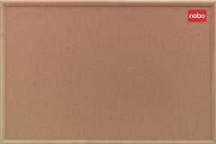 Nobo Classic Cork Noticeboard Oak Wood Frame 600x900mm 37639003 DD