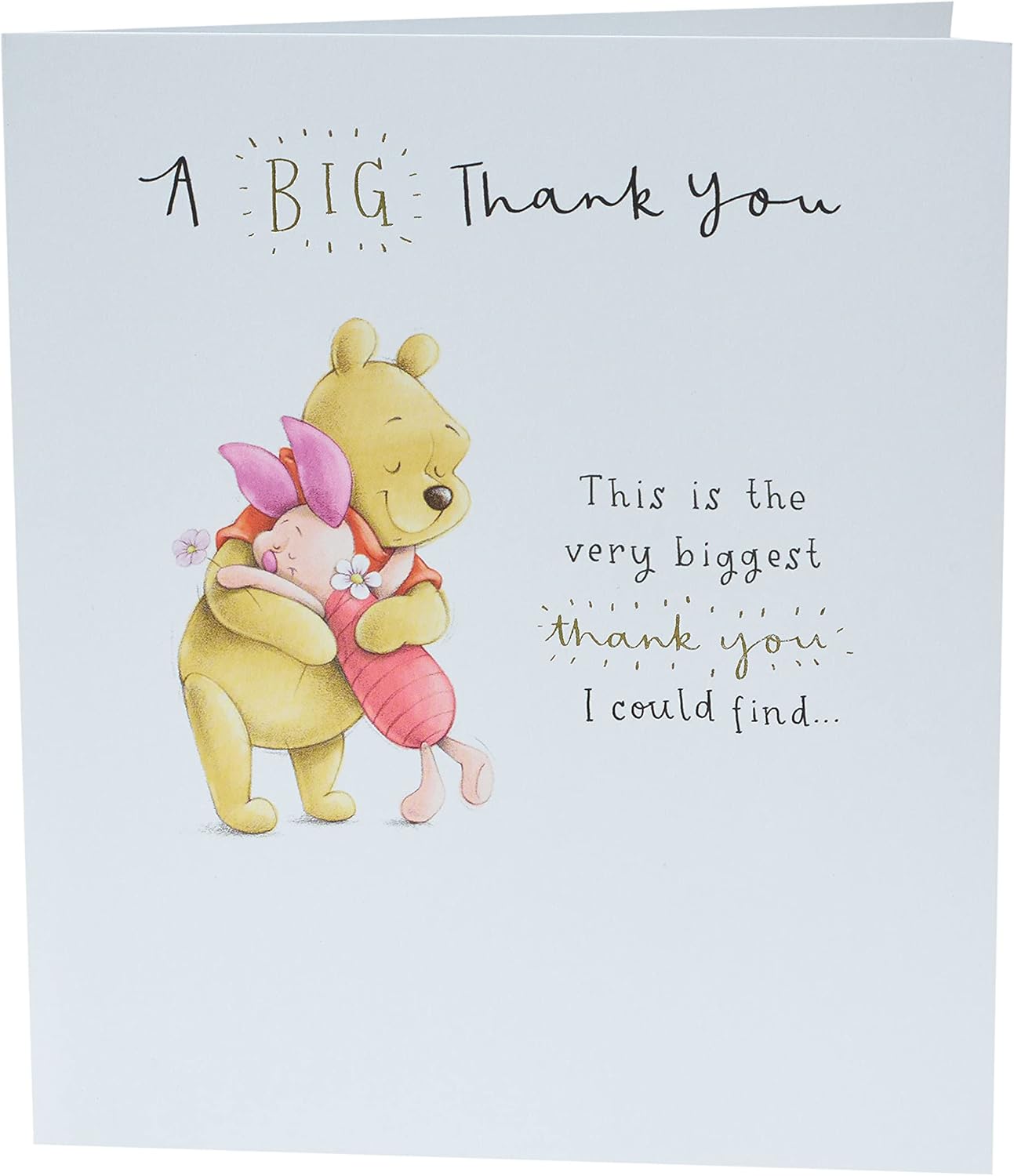 Disney Winnie the Pooh Piglet Thank You Card