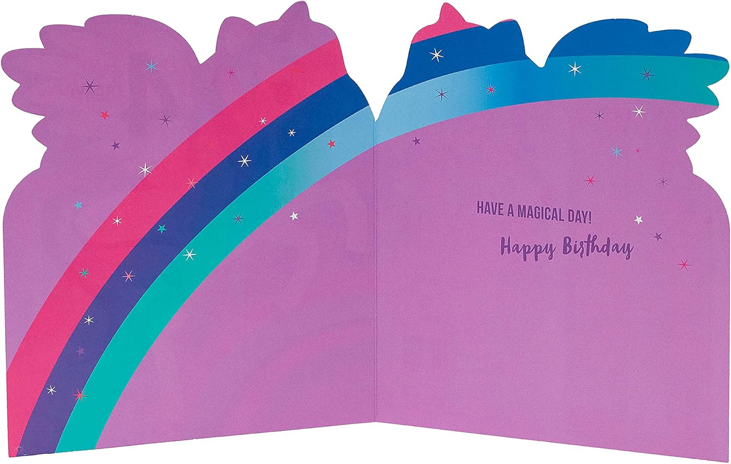 4 Year Old Girl Unicorn Birthday Card