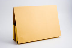 Guildhall Double Pocket Legal Wallet Manilla Foolscap 315gsm Yellow (Pack 25) - 214-YLWZ