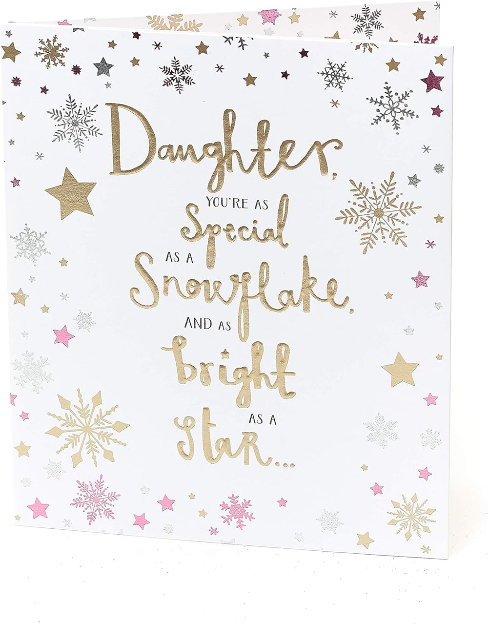 Daughter Christmas Greeting Card Embellished Special Xmas Cards