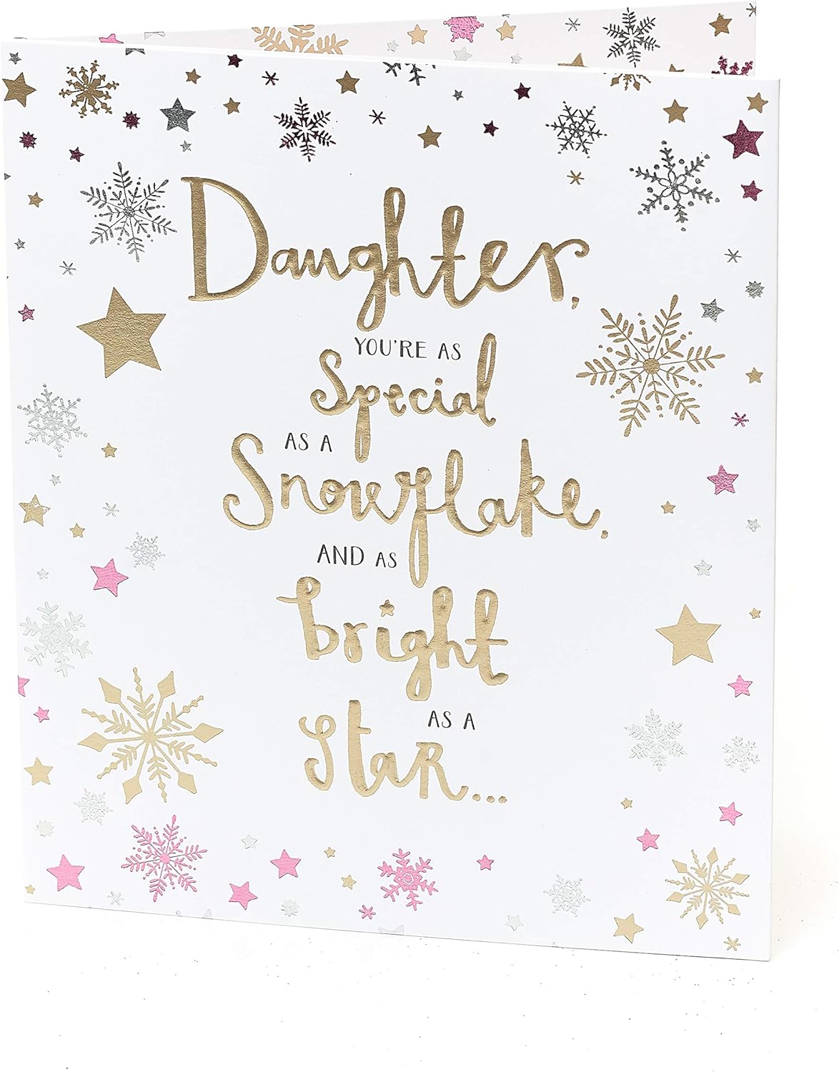 Daughter Christmas Greeting Card Embellished Special Xmas Cards