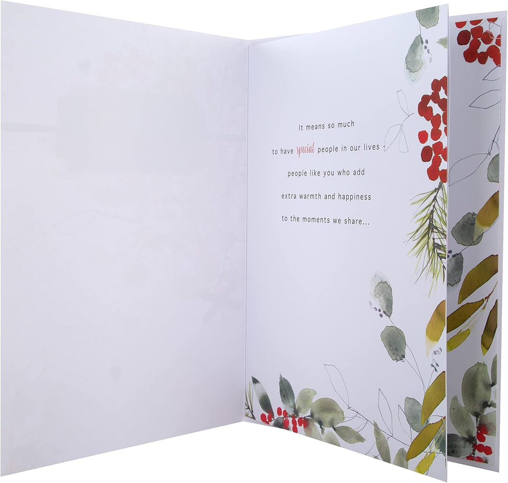 Hallmark Boxed Christmas Card for Someone Special – Classic Seasonal Foliage Design