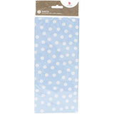 UK Greetings Tissue Paper for Him/Her/Friend - Blue & White Polka Design, Blue, White, 3 count (Pack of 1)