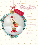 Boofle To An Amazing Daughter – Beautiful Bauble Cute Christmas Greeting Card