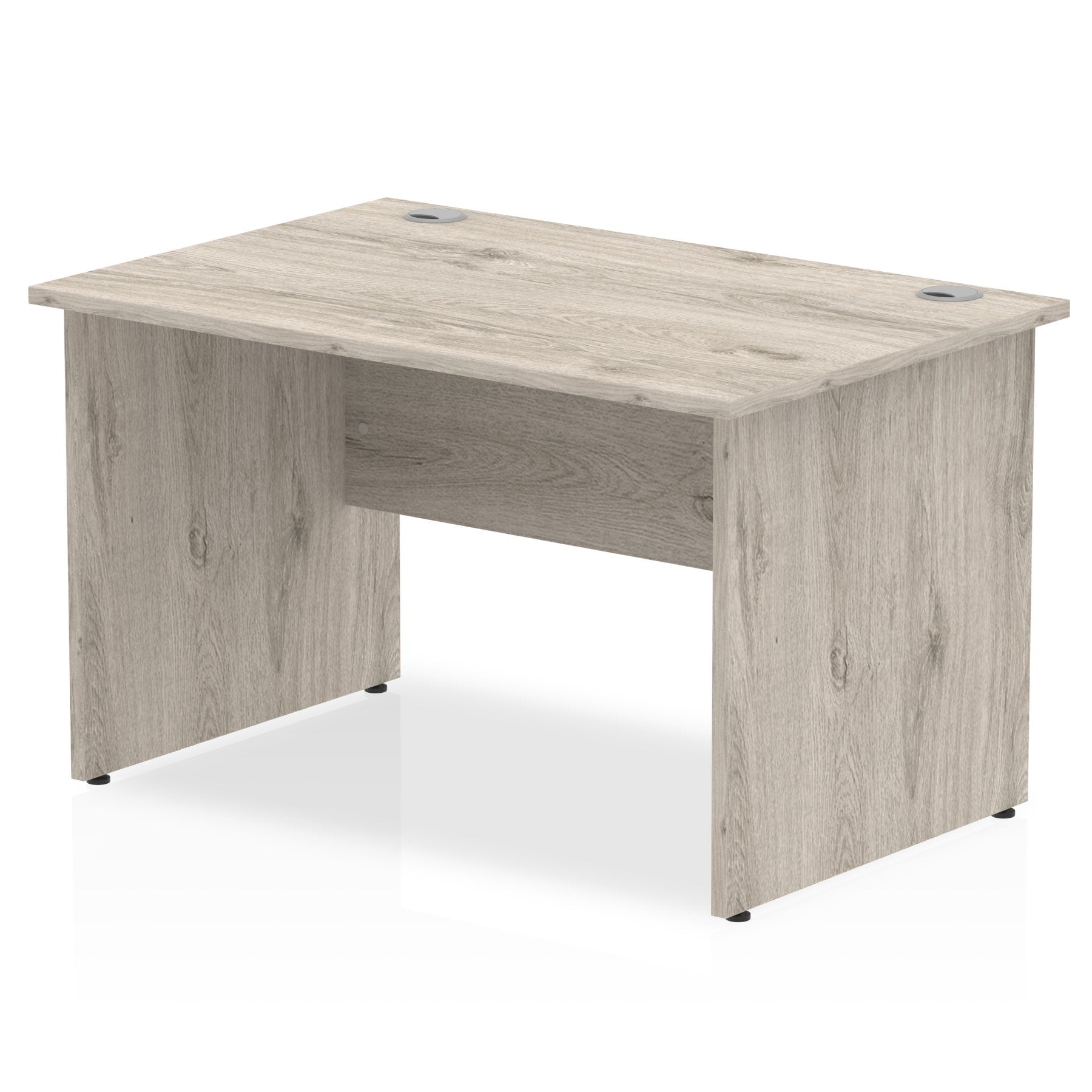 Impulse 1200 x 800mm Straight Desk Grey Oak Top Panel End Leg I003085 DD
