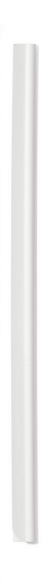 Durable Spine Bar A4 6mm for Binding Documents Holds Up To 60 Sheets White (Pack 100) - 290102