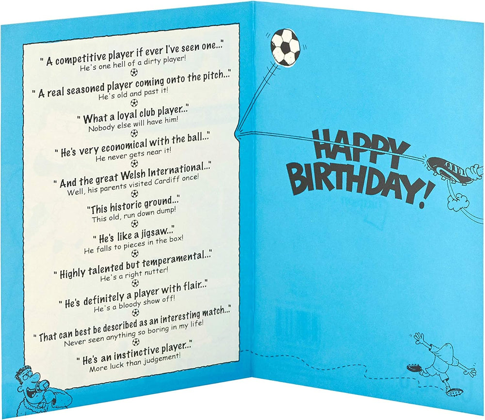 As You're Mad About Football Birthday Card