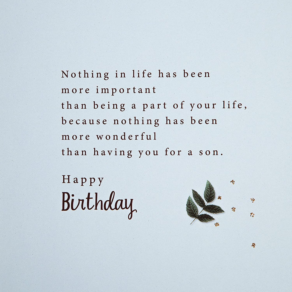 Hallmark Large Birthday Card for Son - Traditional Verse Design, Multicoloured