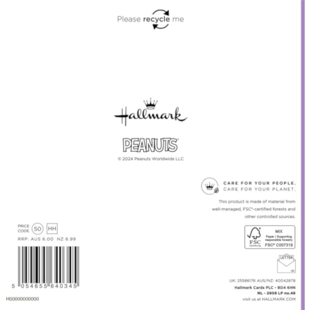 Cards Hallmark Peanuts Snoopy Daughter Birthday Know what's fantastic about you?