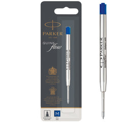 Parker Quink Flow Ballpoint Refill for Ballpoint Pens Medium Blue (Single Refill) - 1950371