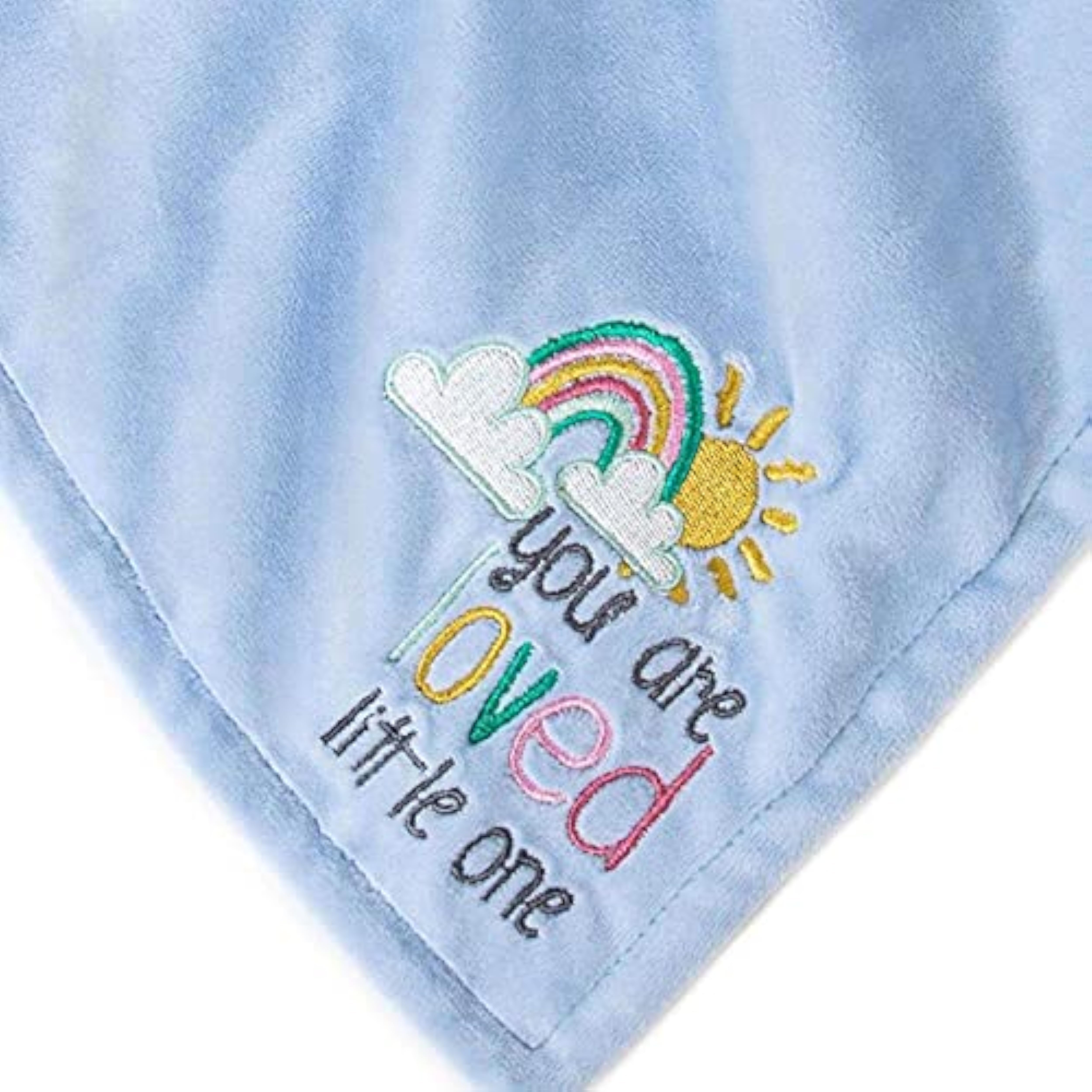 Carte Blanche Tiny Tatty Teddy You Are Loved baby boy comforter, soft plush baby toy with embroidered message and cuddly design.