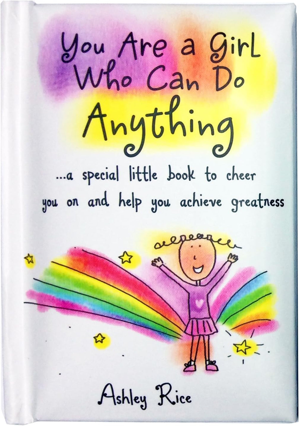 Carte Blanche Blue Mountain Arts Little Keepsake Book titled "You Are a Girl Who Can Do Anything" with decorative cover design